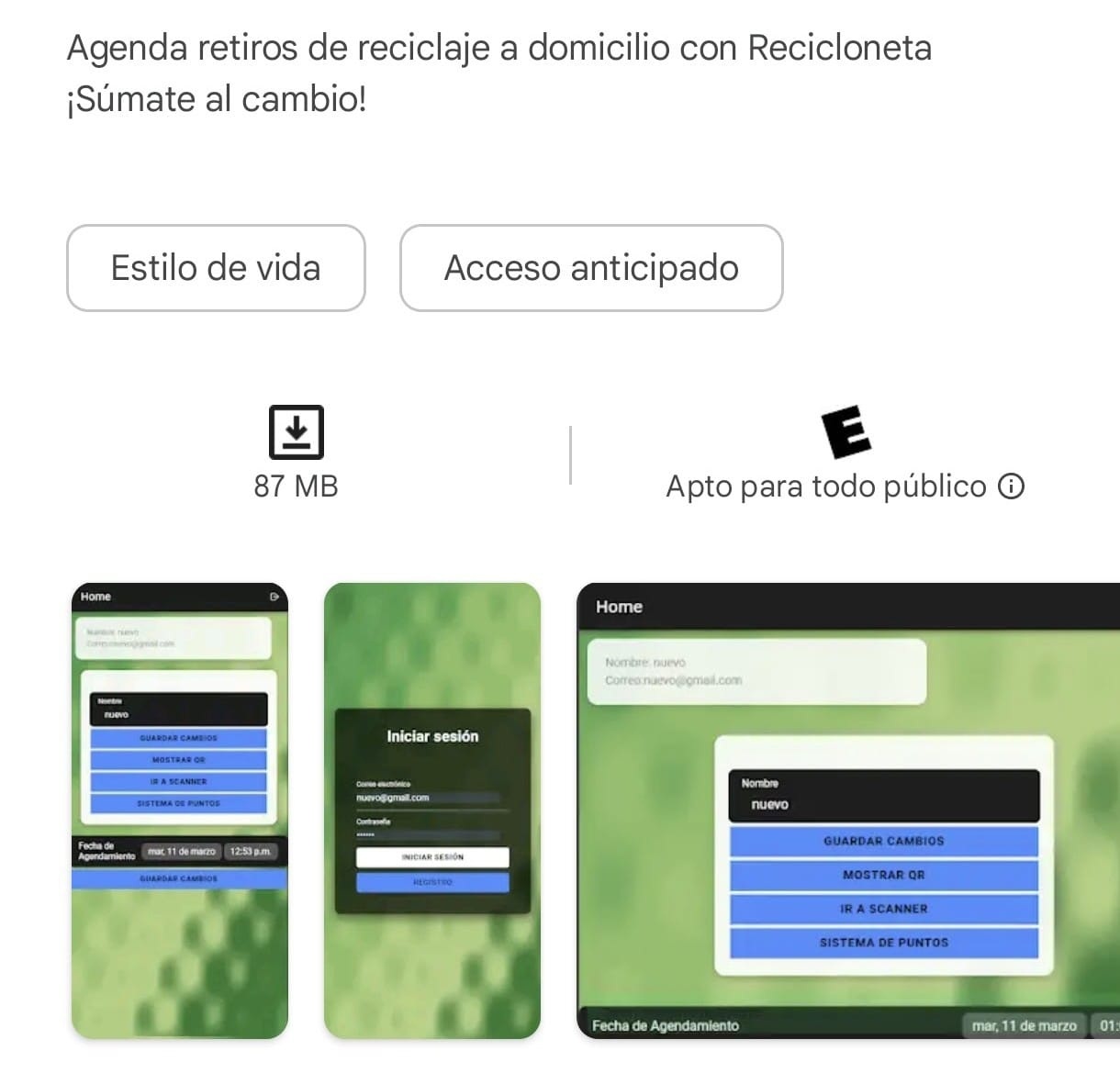 Gestión Recicla — app